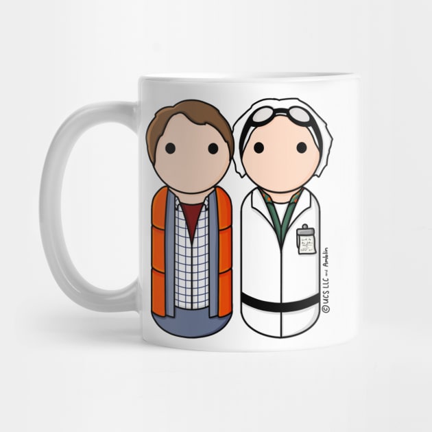 Back to the Future - Marty McFly and Doc Brown by scrambledpegs